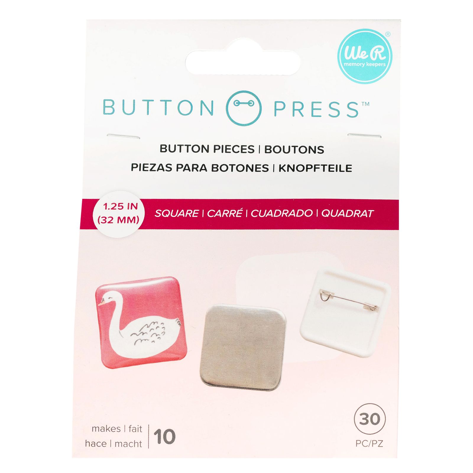 Button Press We R - Máquina para hacer chapas y sus accesorios